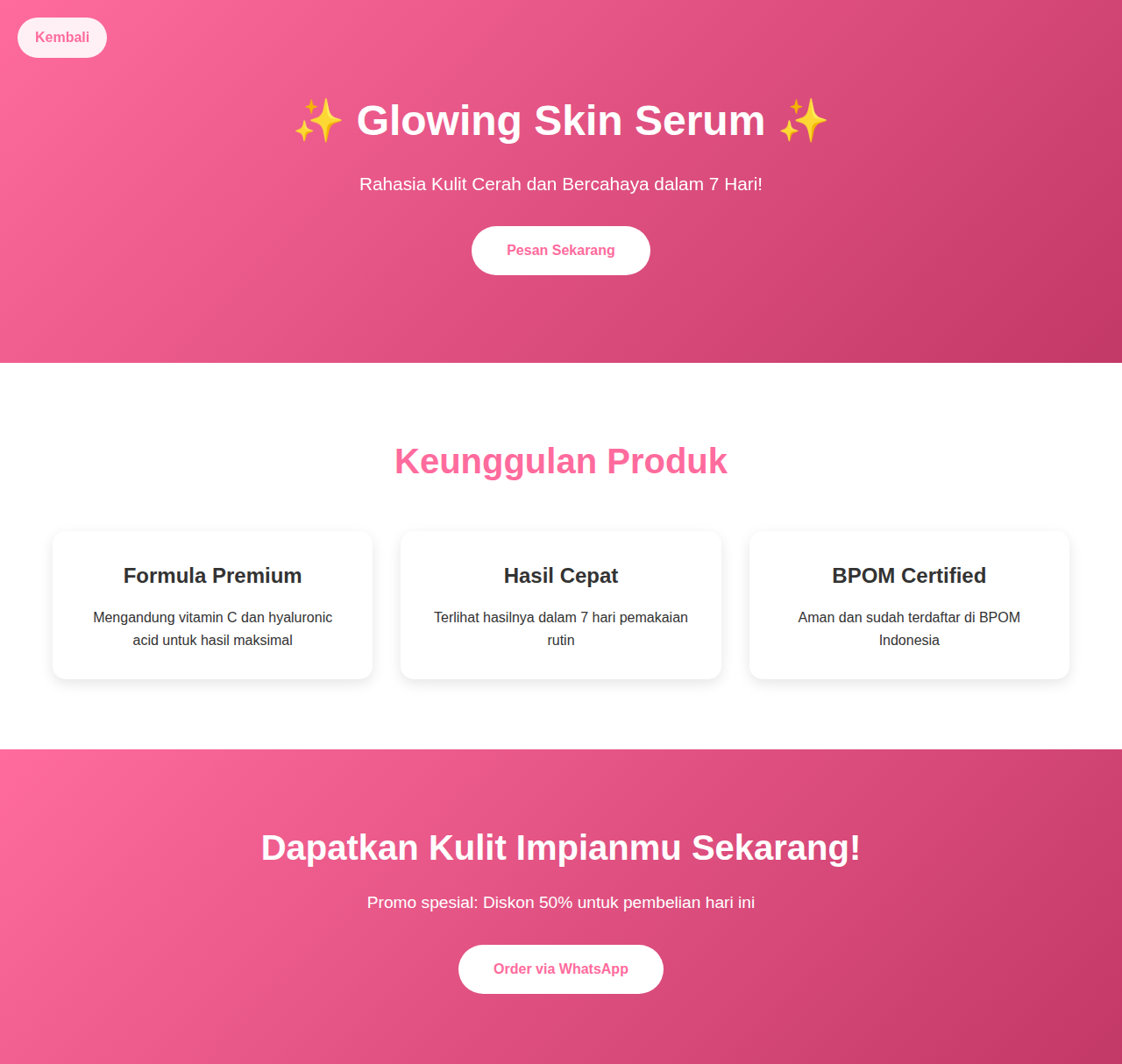 Landing Page Example